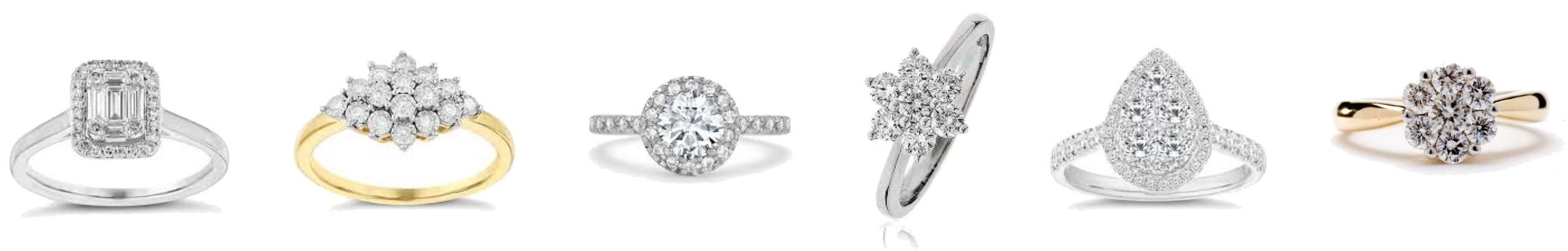 Diamond Cluster Rings in Carlisle from Nicholson and Coulthard, Jewellers